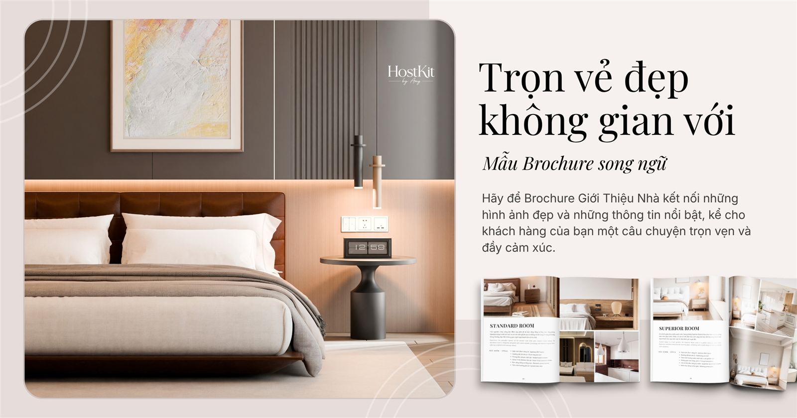 Mockup Brochure Giới Thiệu Nhà Song Ngữ Việt-Anh